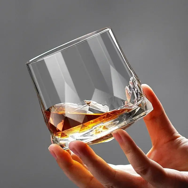 Glacier Base Crystal Tumbler — Aureon Glass