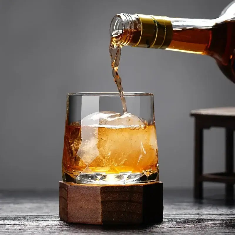 Glacier Base Crystal Tumbler — Aureon Glass
