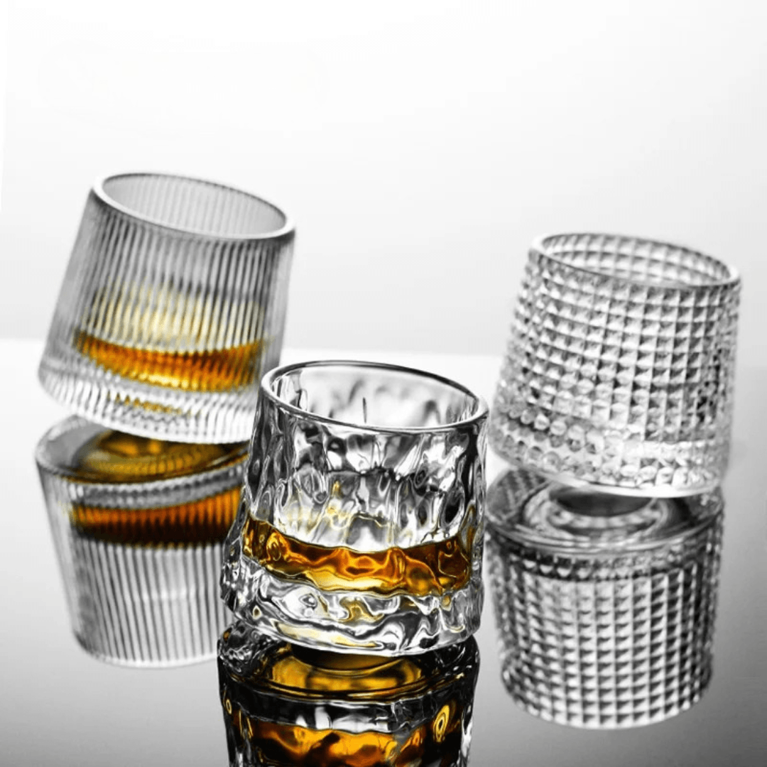 Rotating Whisky Glass Set — Aureon Glass