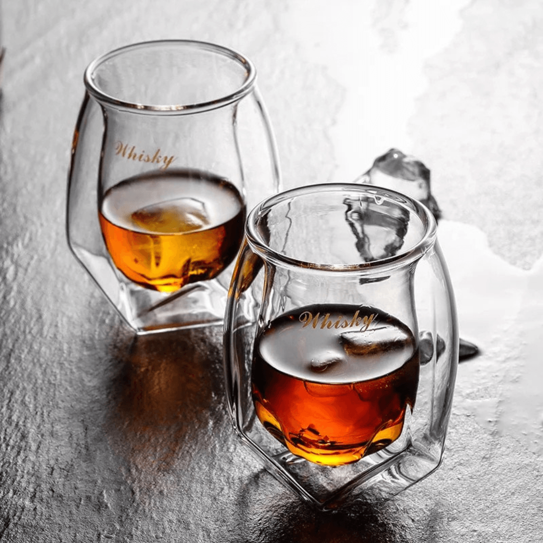 Sculpted Crystal Tumbler Gift Set — Aureon Glass