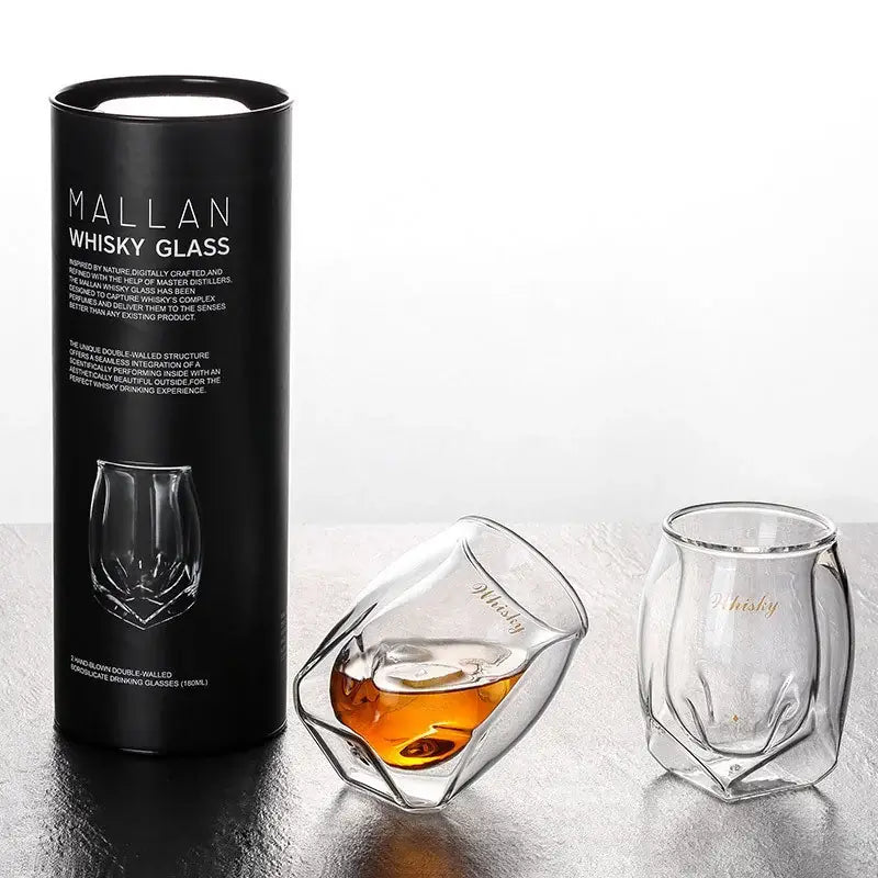 Sculpted Crystal Tumbler Gift Set — Aureon Glass